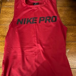 Nike Pro red tank top